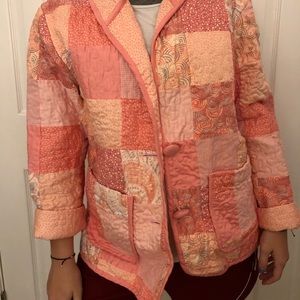 pink patchwork jacket, never worn!